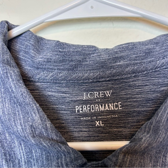 J Crew Polo Shirt Men XL Blue Stretch Casual Lightweight Performance Golf Active - Picture 4 of 11